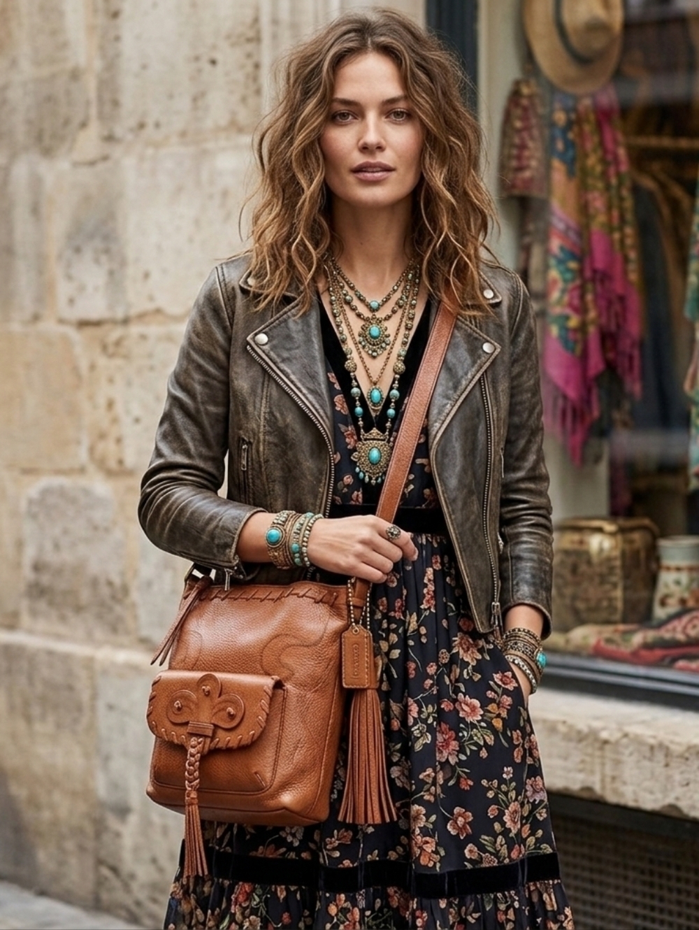 Coach x Anna Sui NWT 2012 Fleur-de-Lis Duffle Archival Piece Cognac Pebble Grain - Picture 3 of 15